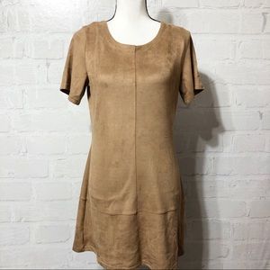 Paper Crane Faux Suede Dress.                  B8